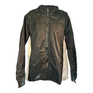 L5 Apparel Sleek Black and White Zip-Up Jacket